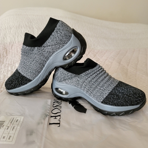 New Hypersoft Sneaker Gray Size 5.5 - Picture 4 of 6